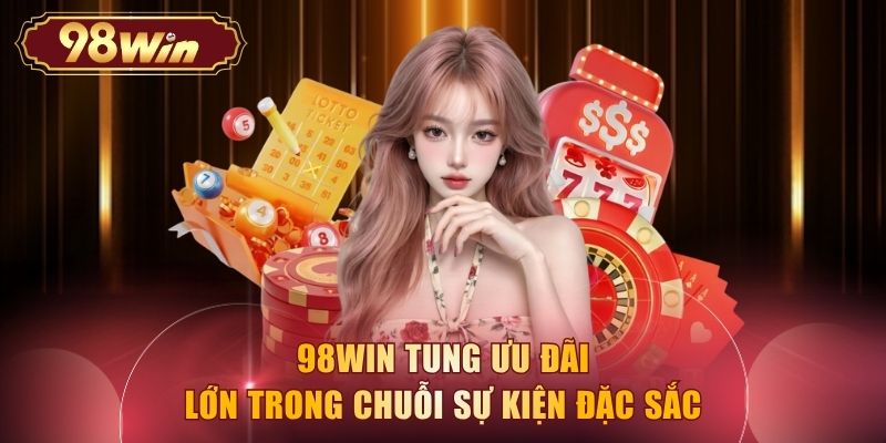 98WIN tung ưu đãi lớn trong chuỗi sự kiện đặc sắc